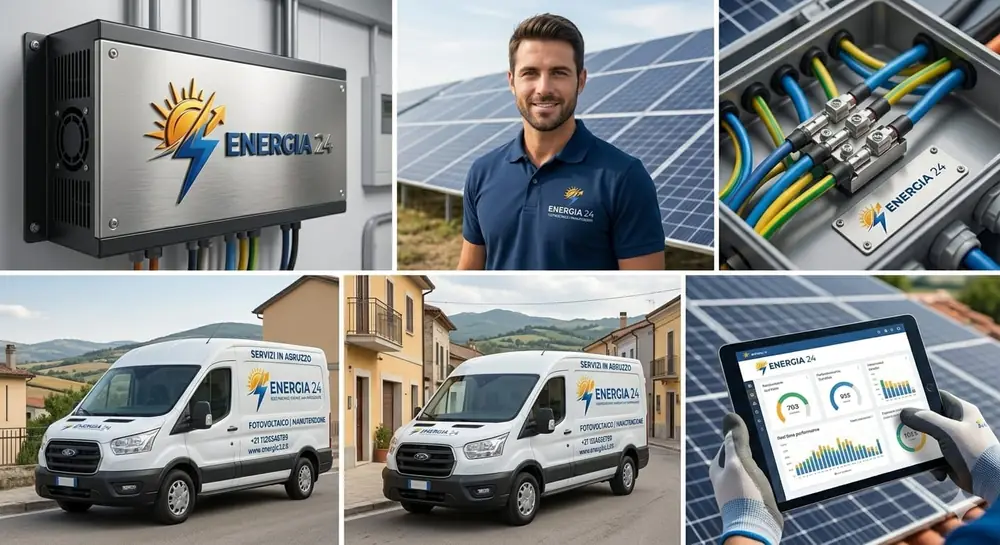 Furgoni Energia 24 per assistenza elettrica e fotovoltaica