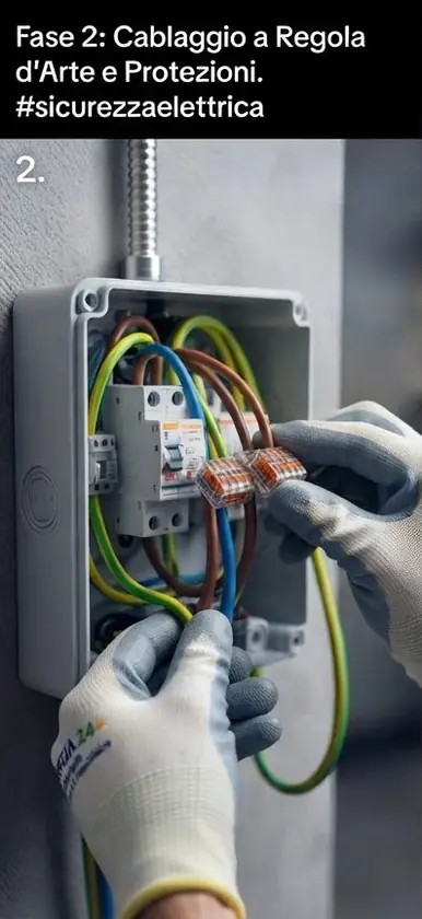 Cablaggio a regola d'arte e protezioni di una wallbox